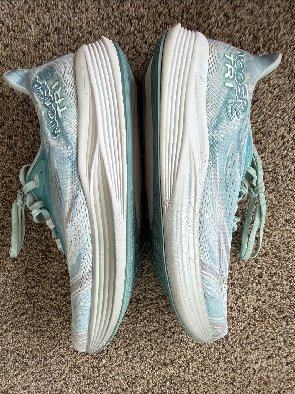 Asics Gel-Noosa Tri 15 Soothing Sea Blue/ Pure Silver Running Shoes Sz 10 - Picture 9 of 12